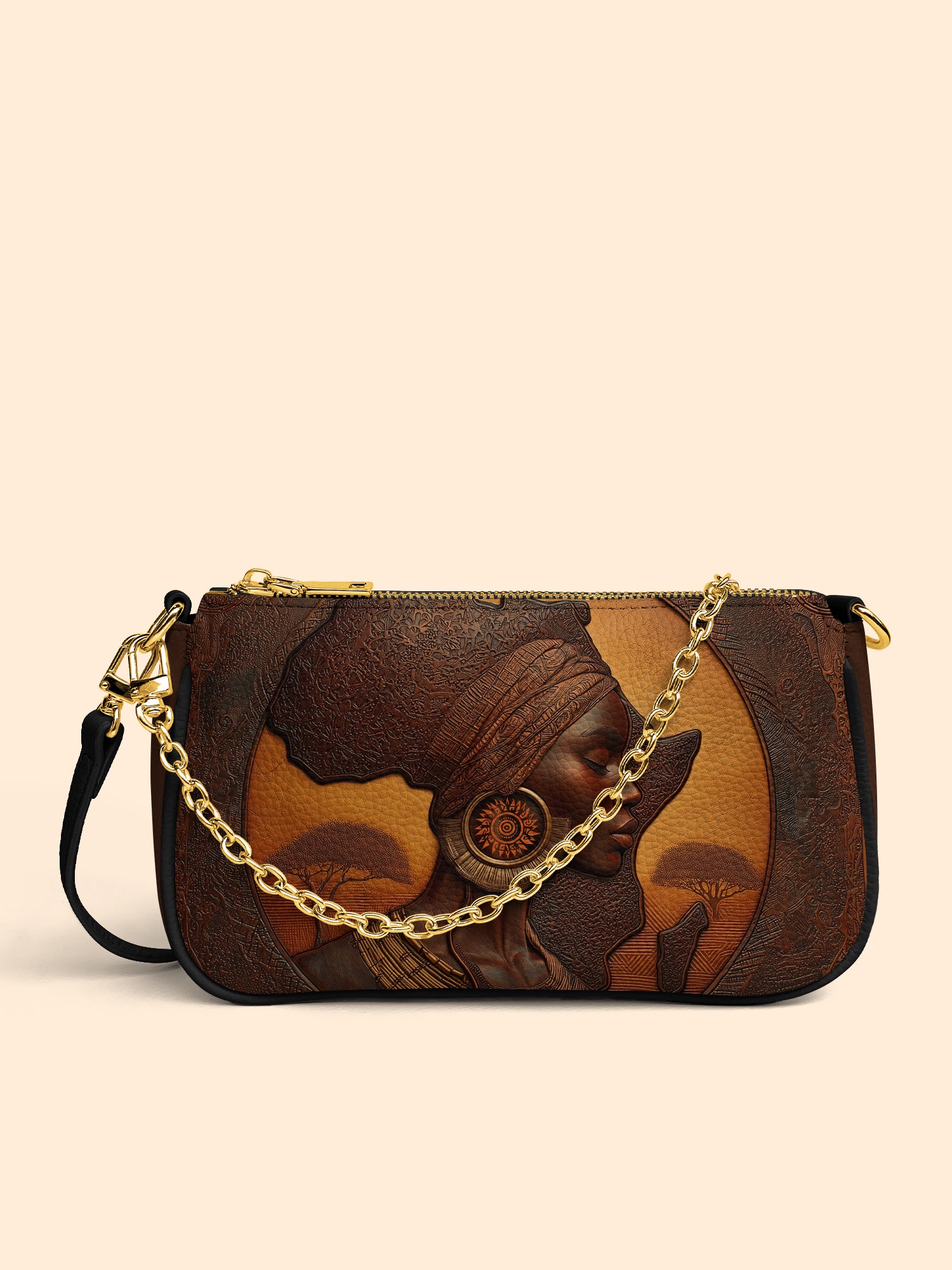 Earth & Africa Classic Zip Pochette QR0TD152