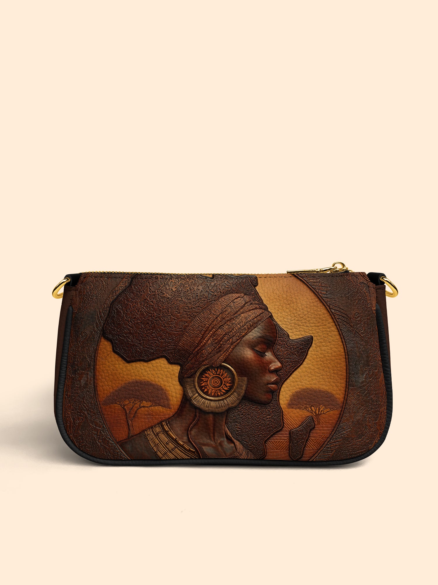 Earth & Africa Classic Zip Pochette QR0TD152