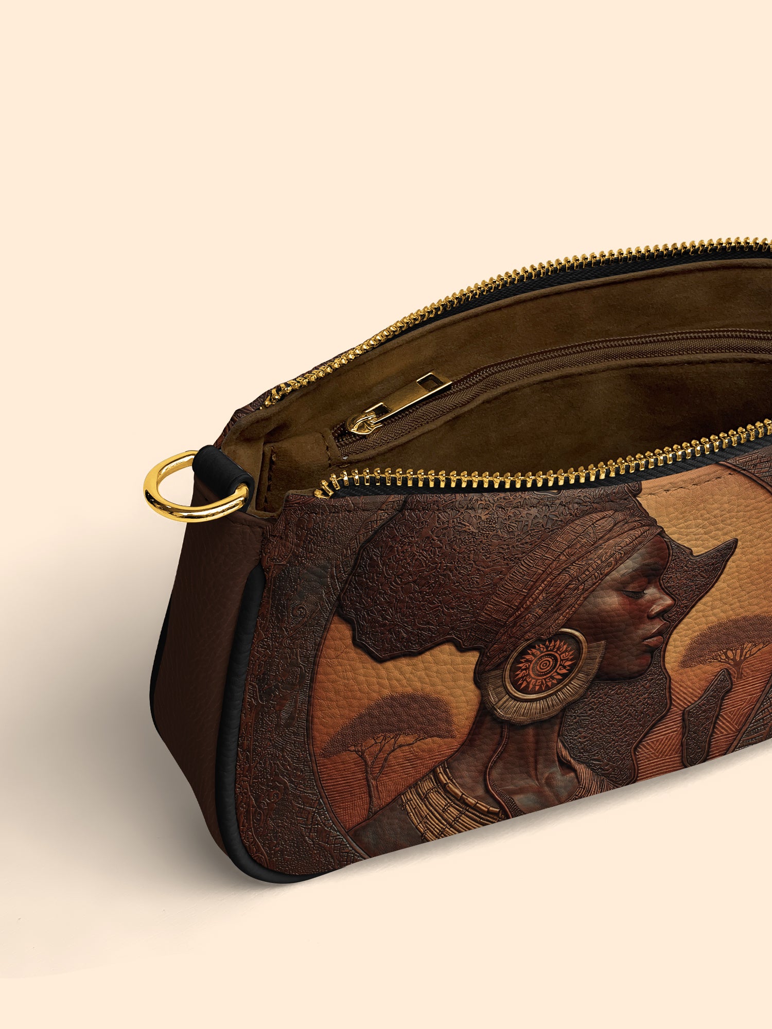 Earth & Africa Classic Zip Pochette QR0TD152