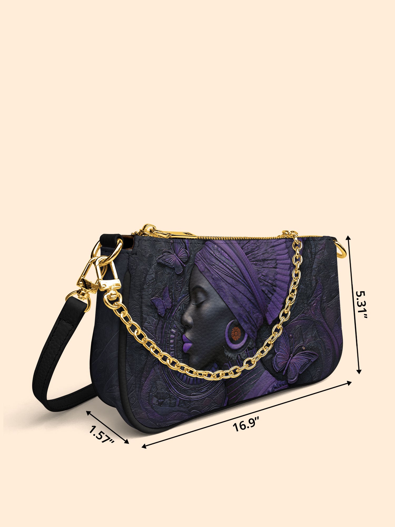 Midnight Crown Classic Zip Pochette QR0XD249