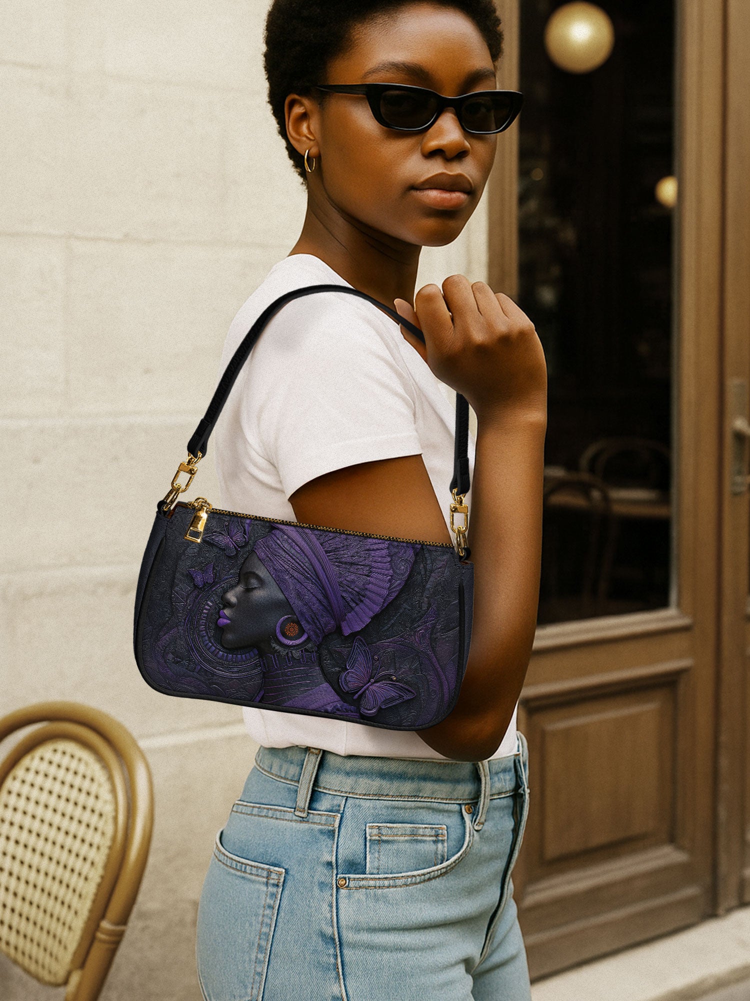 Midnight Crown Classic Zip Pochette QR0XD249