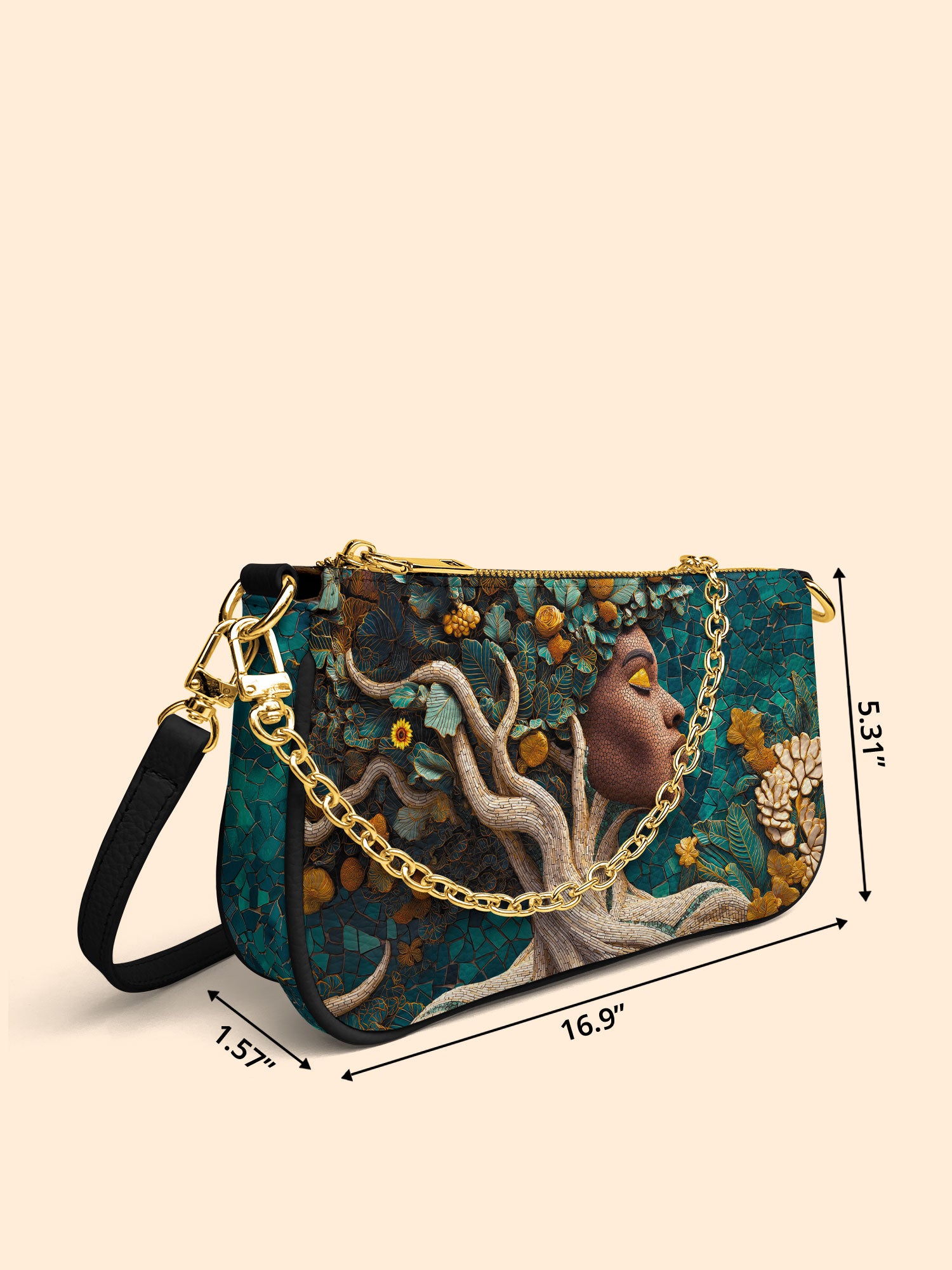 Living Ebony Classic Zip Pochette QR0TV050