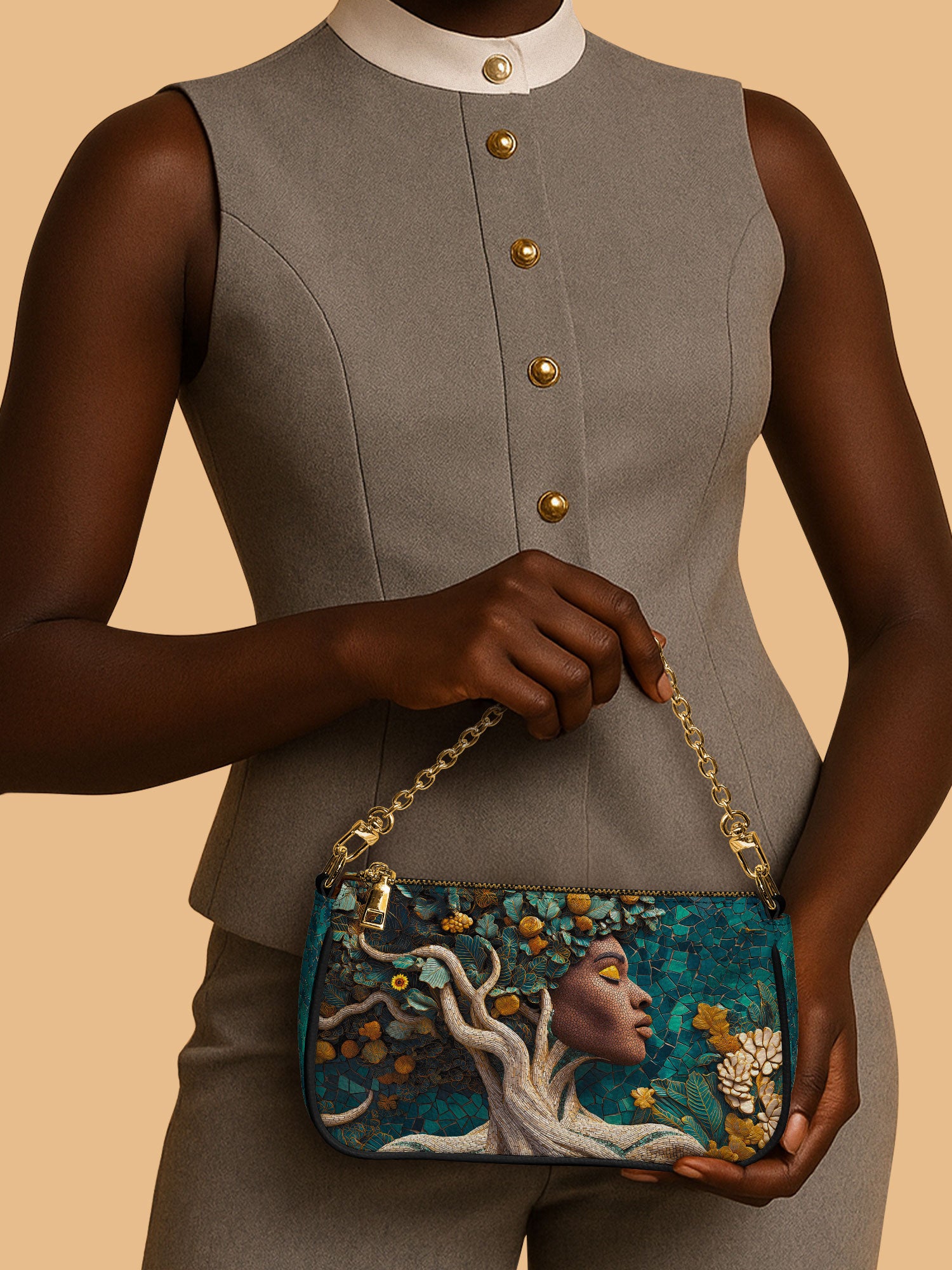 Living Ebony Classic Zip Pochette QR0TV050