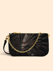 Ebony Crown Queen Classic Zip Pochette QR0XD281