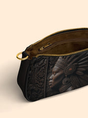 Ebony Crown Queen Classic Zip Pochette QR0XD281