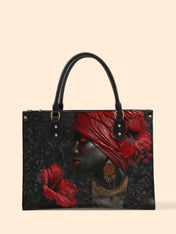 Hibiscus Empress Premium Leather Handbag QR0XD290