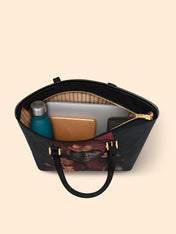 Blush Inferno Sleek Leather Tote QR0TD189