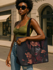 Blush Inferno Sleek Leather Tote QR0TD189