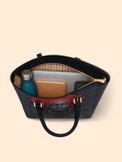 Carmine Ember Sleek Leather Tote QR0TD192