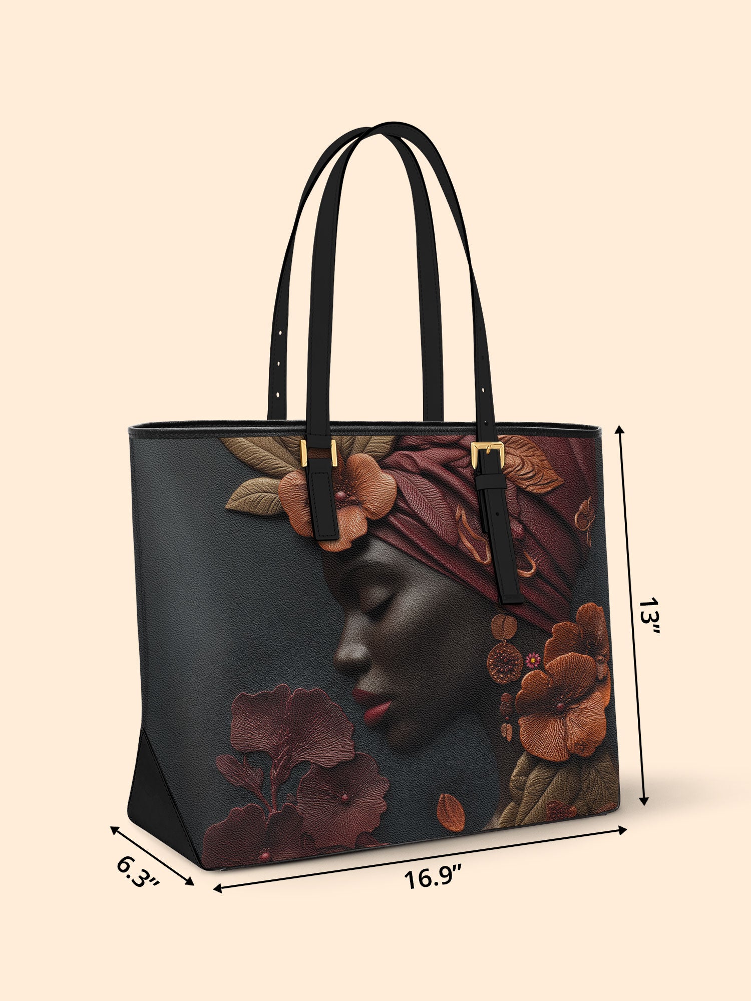 Crimson Echo Sleek Leather Tote QR0TD180