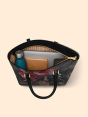 Flare Petal Sleek Leather Tote QR0TD195