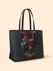 Roseate Veil Sleek Leather Tote QR0TD198