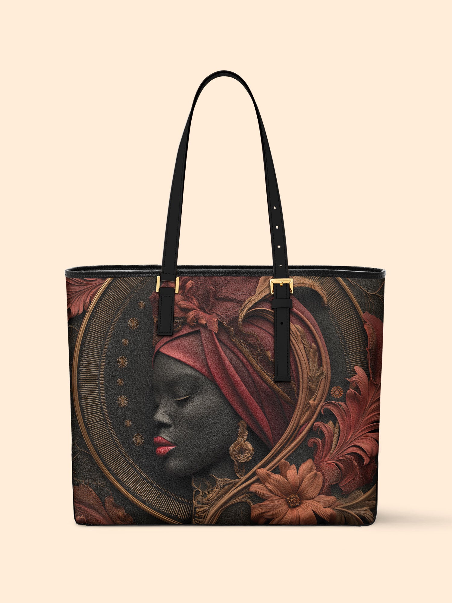 Ruby Mirage Sleek Leather Tote QR0TD177