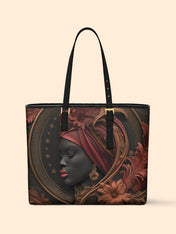 Ruby Mirage Sleek Leather Tote QR0TD177