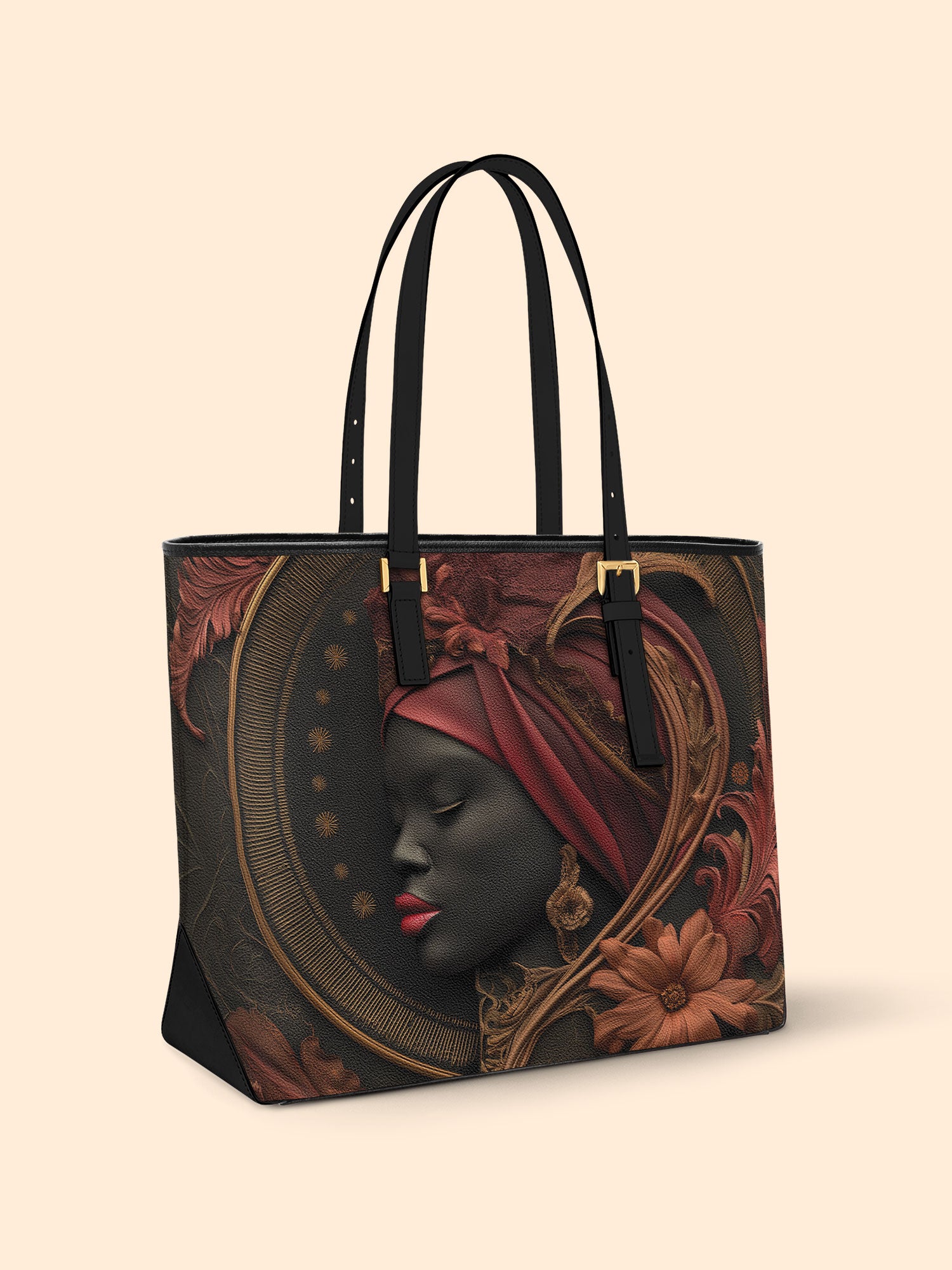 Ruby Mirage Sleek Leather Tote QR0TD177