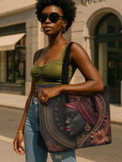 Ruby Mirage Sleek Leather Tote QR0TD177