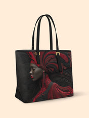 Sanguine Whisper Sleek Leather Tote QR0TD201