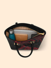 Sanguine Whisper Sleek Leather Tote QR0TD201