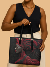 Sanguine Whisper Sleek Leather Tote QR0TD201