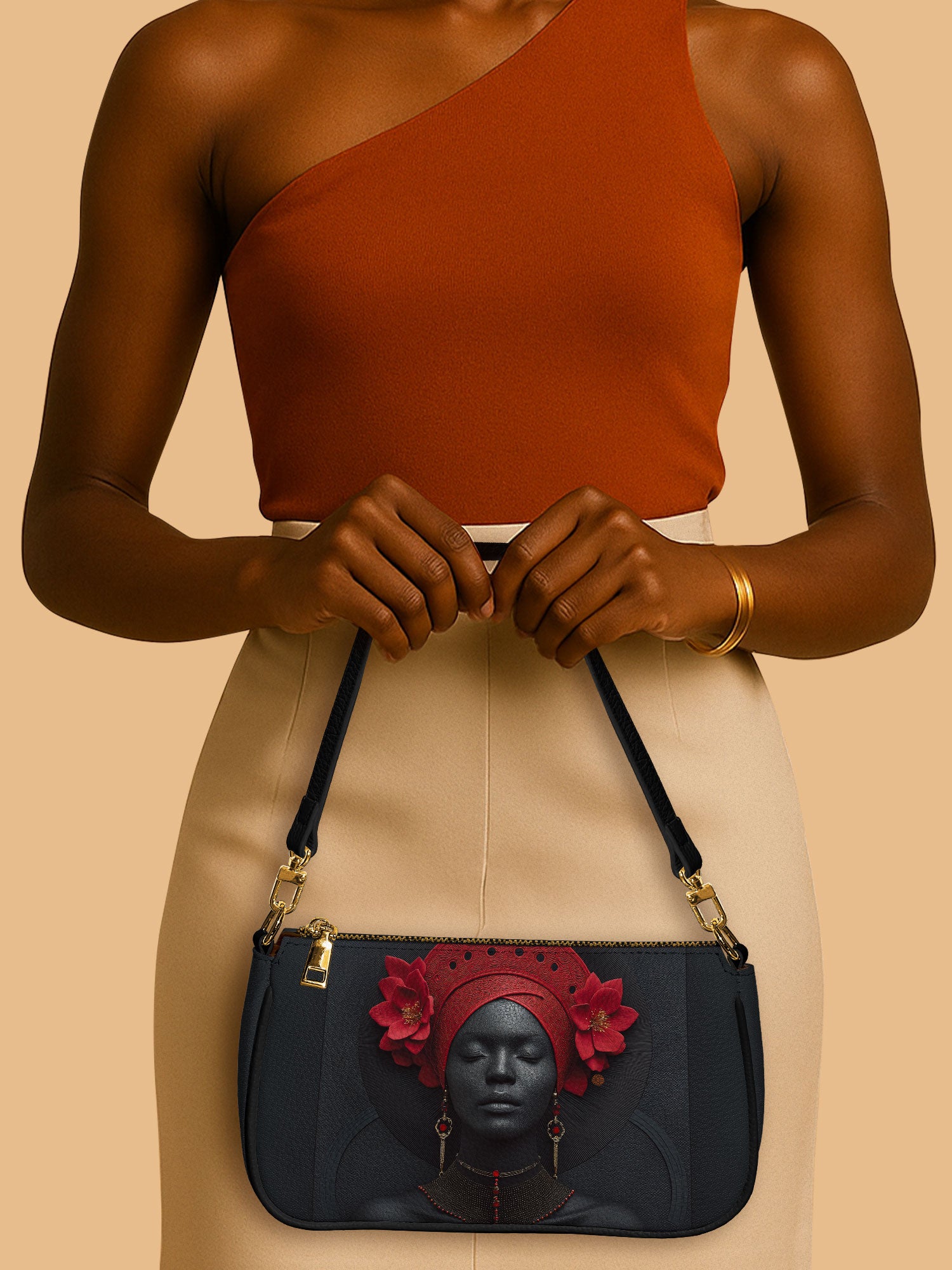 Carmine Ember Classic Zip Pochette QR0TD193