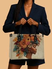 Floral Elegance Premium Leather Handbag QR0HH072