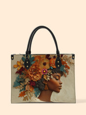 Floral Elegance Premium Leather Handbag QR0HH072