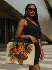 Floral Elegance Premium Leather Handbag QR0HH072