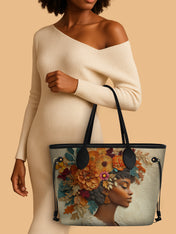 Floral Elegance Classic Shopper Tote QR0HH082