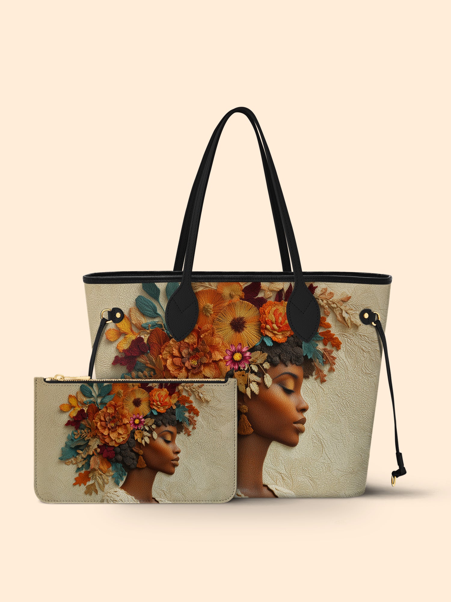 Floral Elegance Classic Shopper Tote QR0HH082