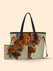 Floral Elegance Classic Shopper Tote QR0HH082