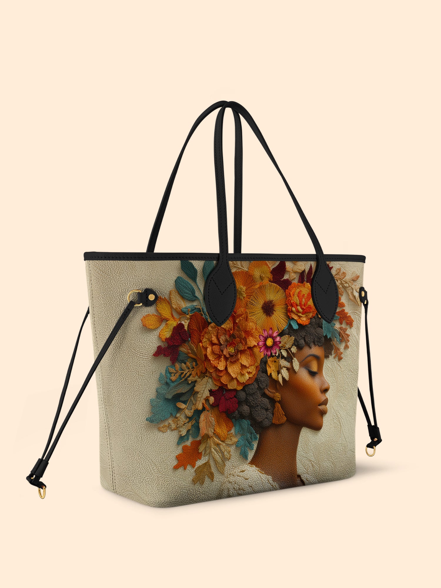 Floral Elegance Classic Shopper Tote QR0HH082