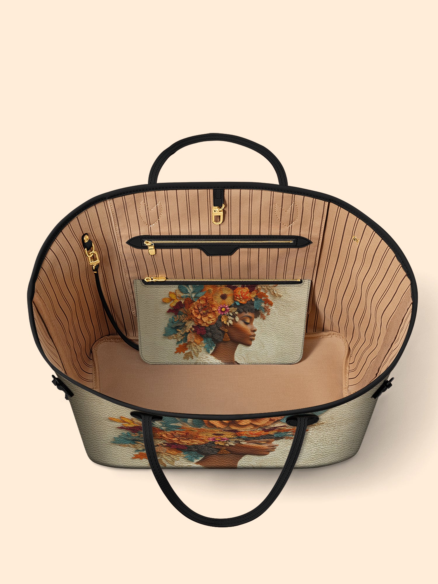 Floral Elegance Classic Shopper Tote QR0HH082