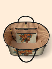 Floral Elegance Classic Shopper Tote QR0HH082