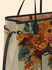Floral Elegance Classic Shopper Tote QR0HH082