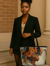 Floral Elegance Classic Shopper Tote QR0HH082