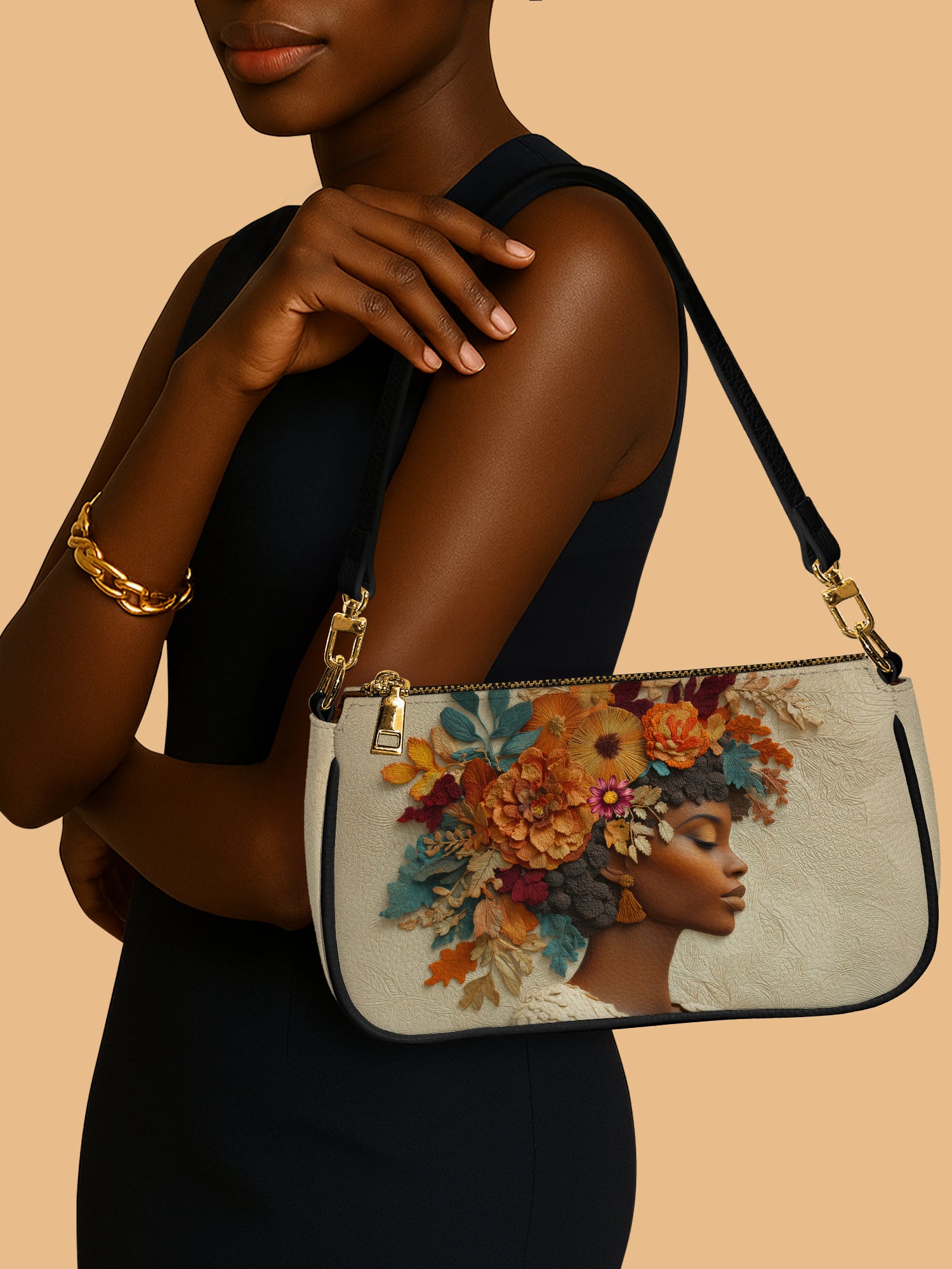 Floral Elegance Classic Zip Pochette QR0HH077