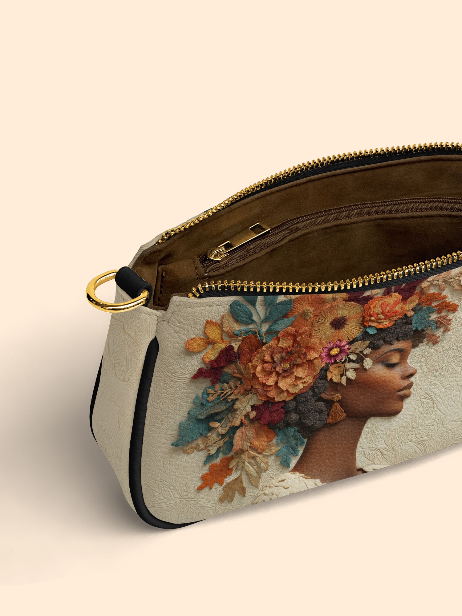 Floral Elegance Classic Zip Pochette QR0HH077
