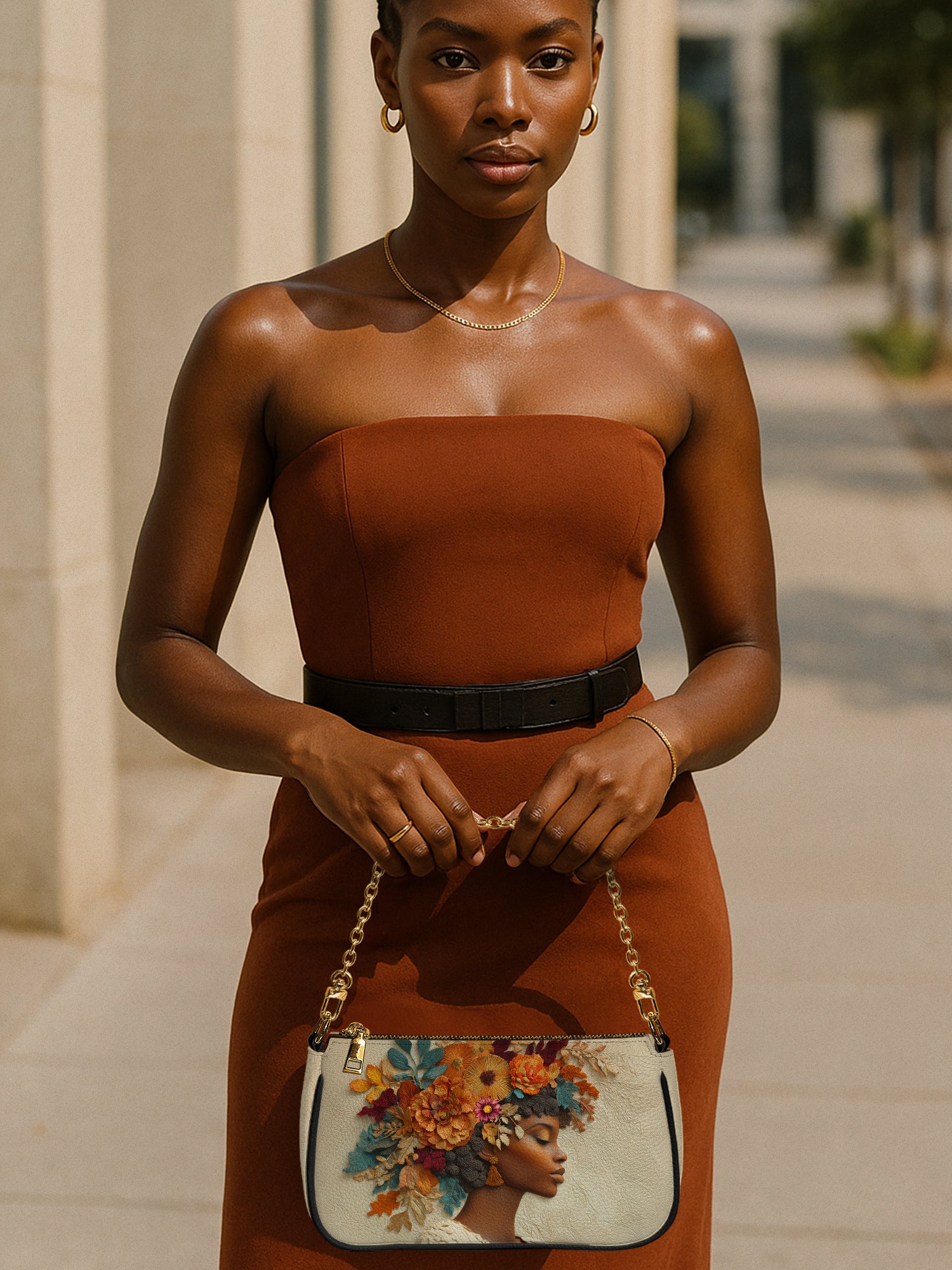 Floral Elegance Classic Zip Pochette QR0HH077