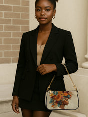 Floral Elegance Classic Zip Pochette QR0HH077