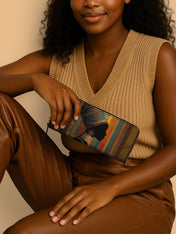 Brown Radiance Slimline Zippy Wallet QR0TV090