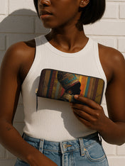 Brown Radiance Slimline Zippy Wallet QR0TV090