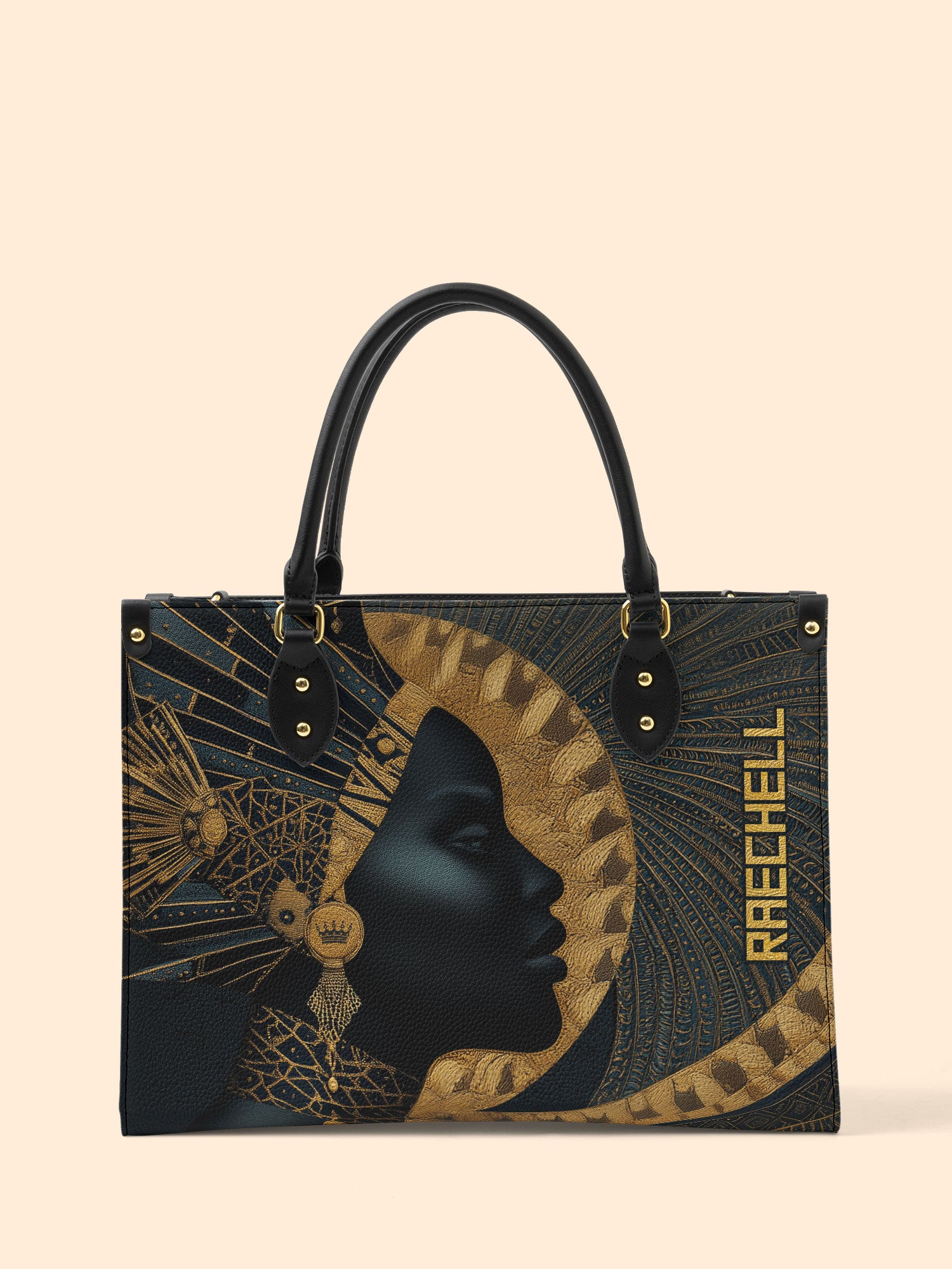 Ebon Halo Premium Leather Handbag