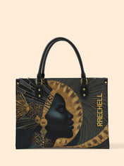 Ebon Halo Premium Leather Handbag