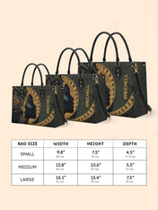 Ebon Halo Premium Leather Handbag