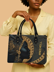 Ebon Halo Premium Leather Handbag