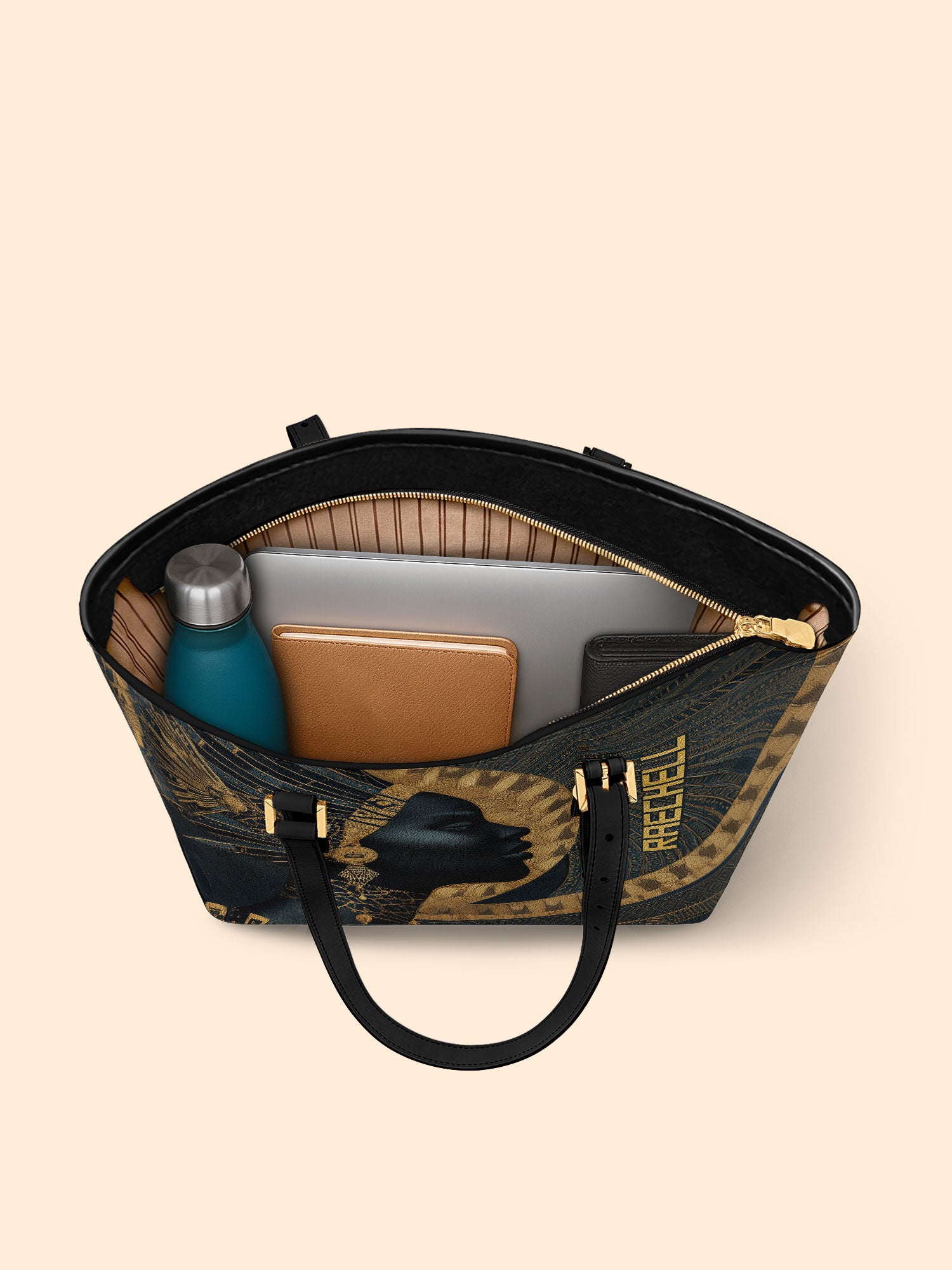 Ebon Halo Sleek Leather Tote