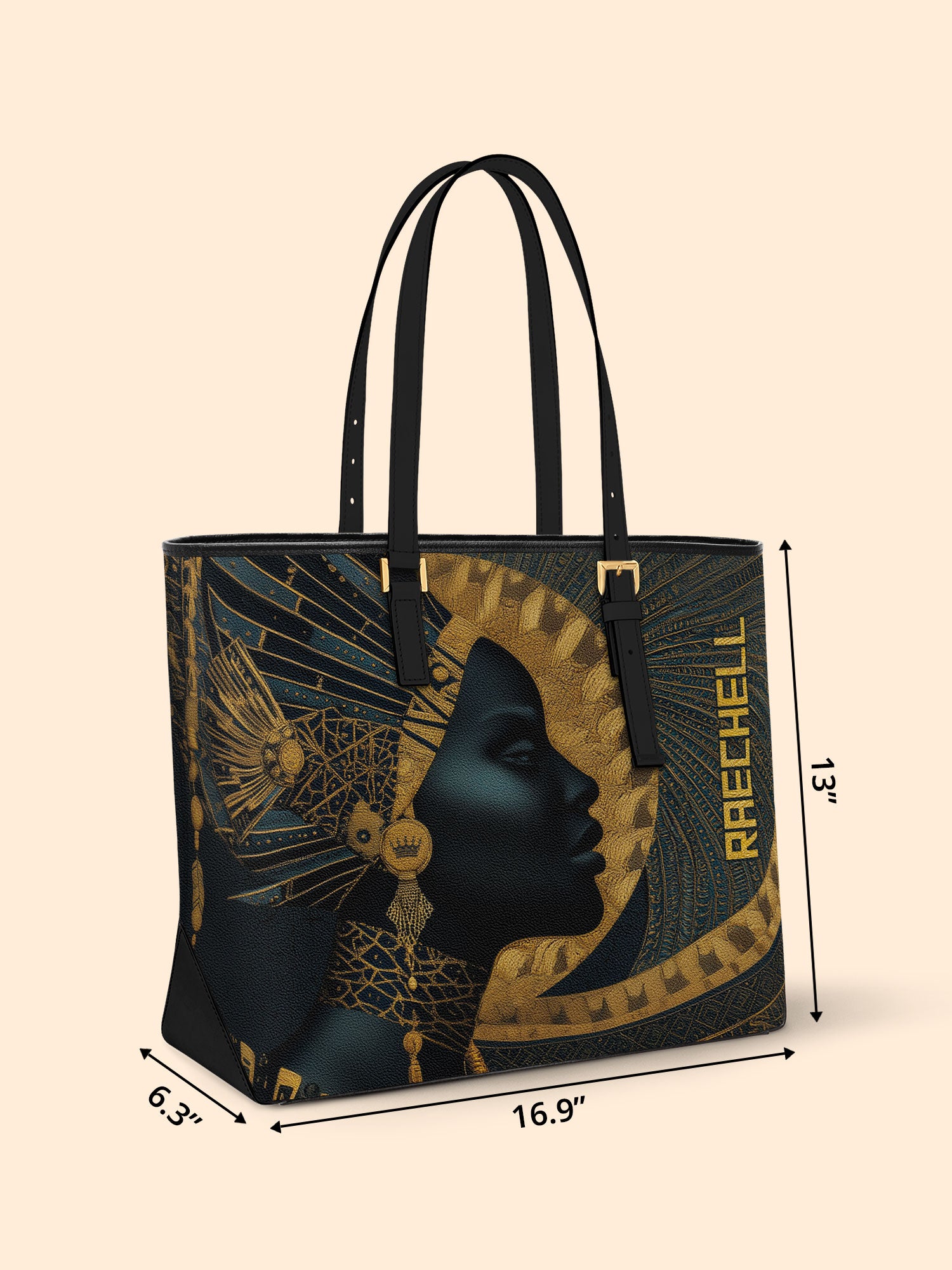 Ebon Halo Sleek Leather Tote