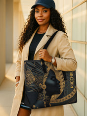 Ebon Halo Sleek Leather Tote