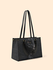 Noir Dahlia Premium Leather Handbag QR0TV094