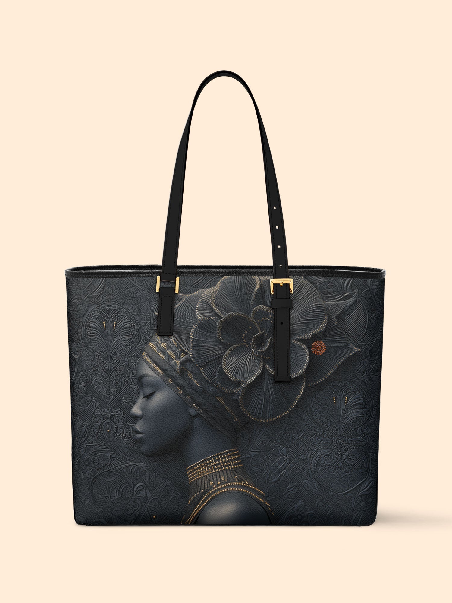 Shadow Orchid Sleek Leather Tote QR0TV100